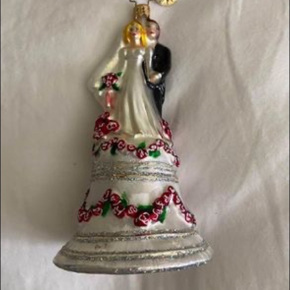 Vintage Christopher Radko bridal ornament